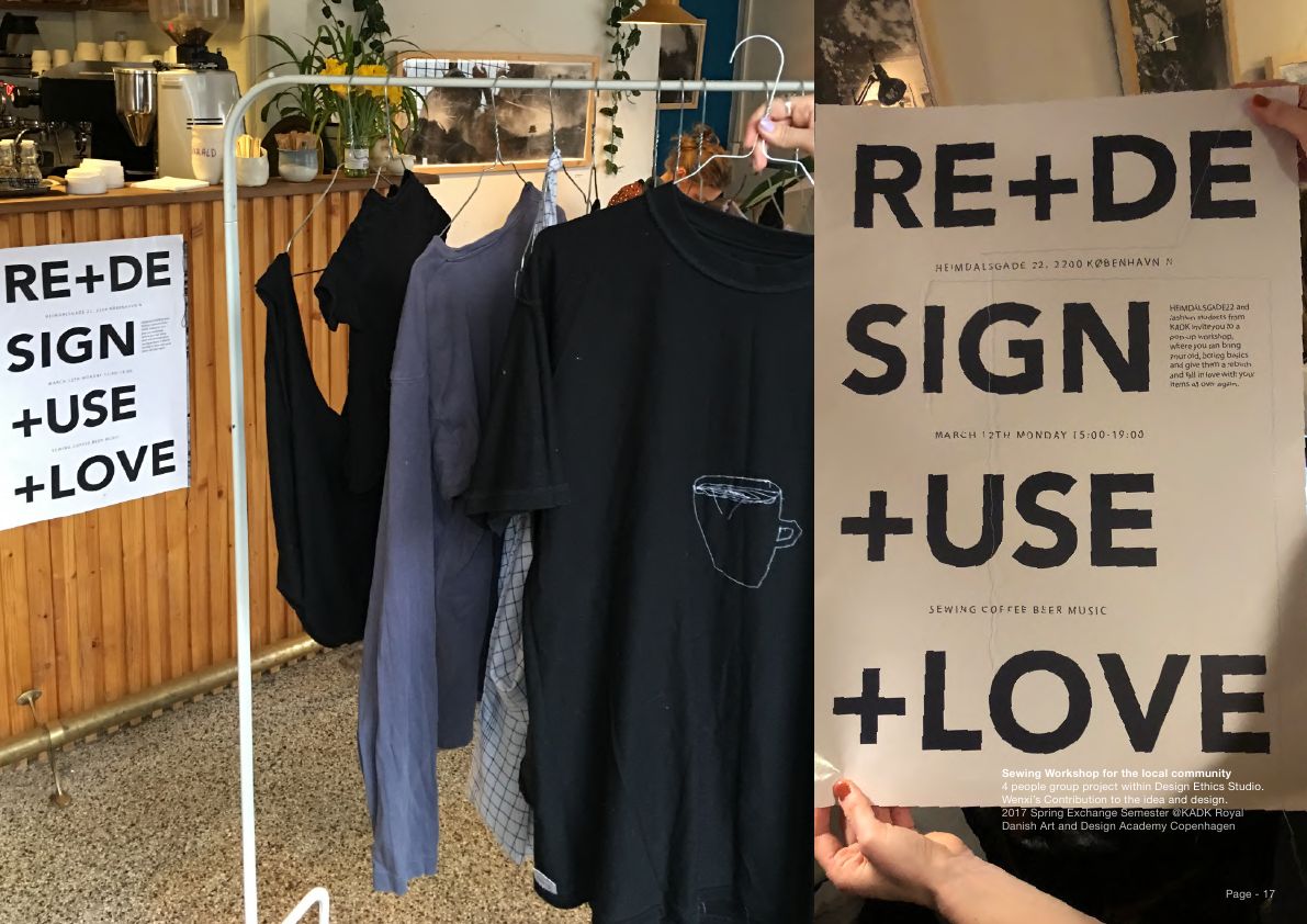 Presentation page for the ReDesign ReUse ReLove community workshop in Copenhagen