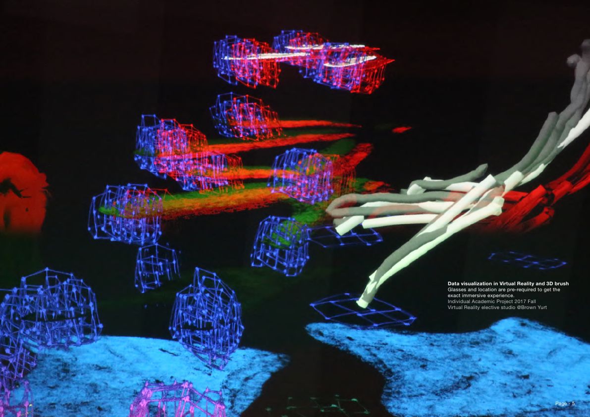 Virtual reality data landscape from Footprints